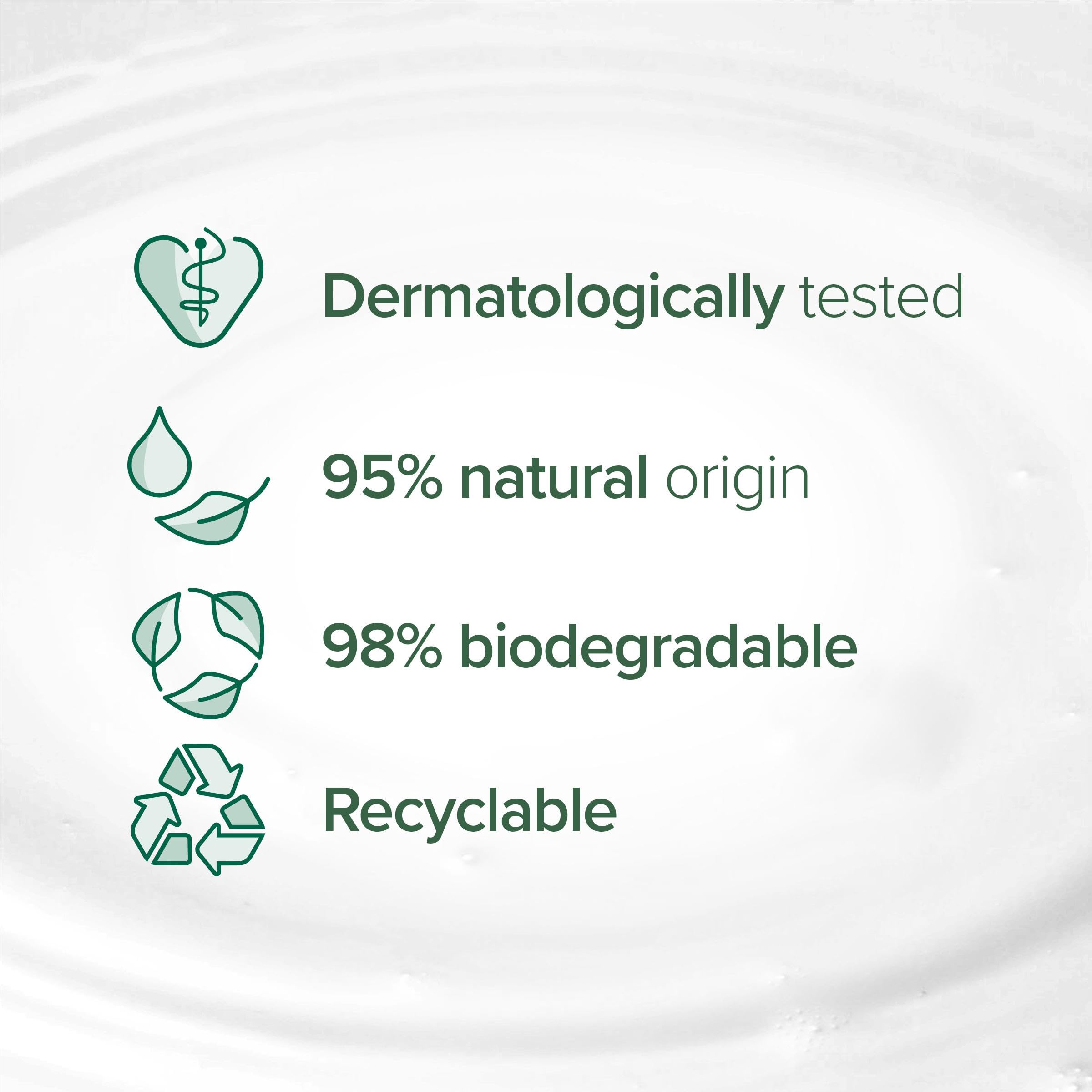 Palmolive Naturals Coconut & Milk Shower Gel and Body Wash 500ml, vitamin E body wash to nourish skin, leaves skin feeling soft, with plant-based almond milk, ingredients of 95% natural origin