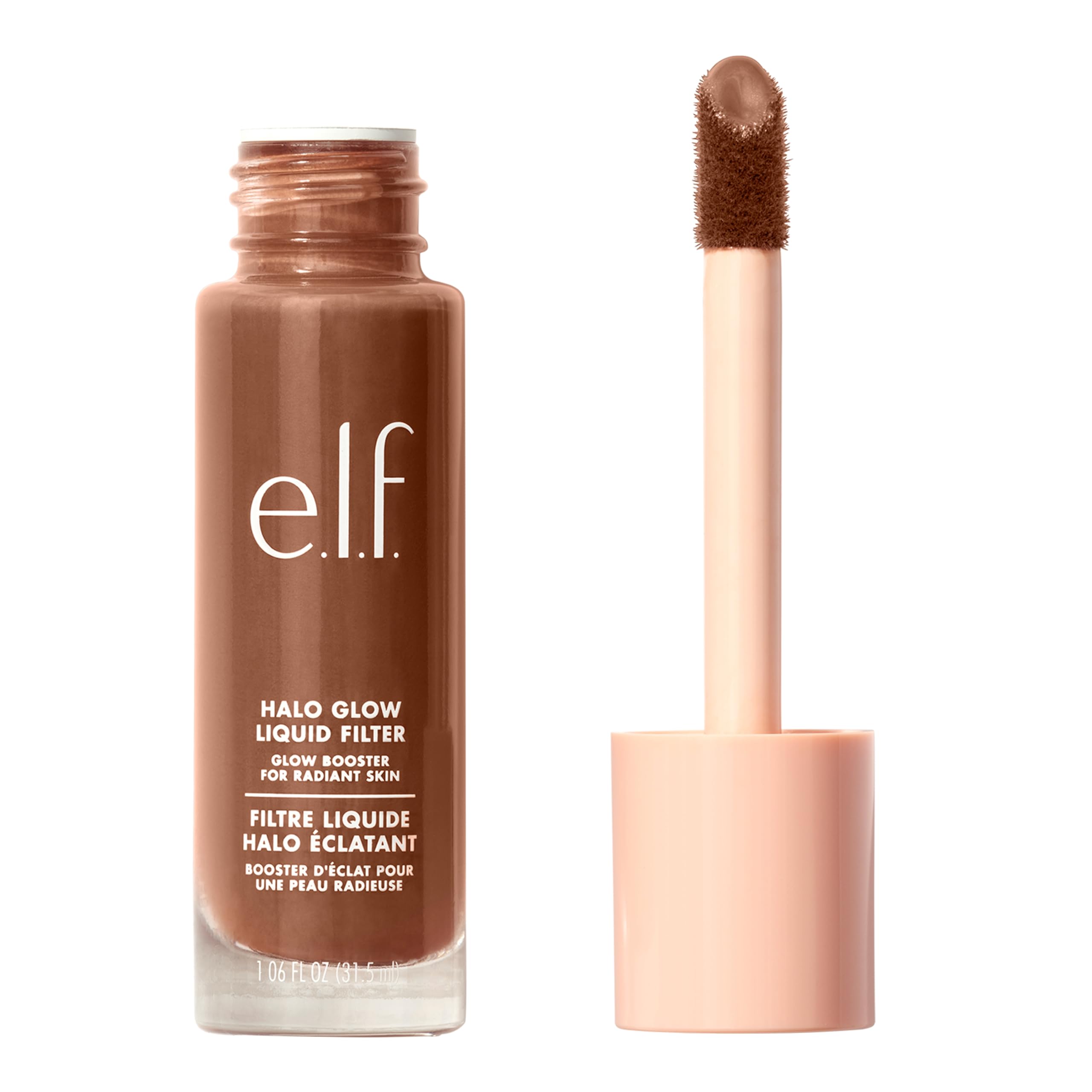 e.l.f. Halo Glow Liquid Filter, Complexion Booster For A Glowing, Soft-Focus Look, Infused With Hyaluronic Acid, Vegan & Cruelty-Free, 4 Medium Halalzen