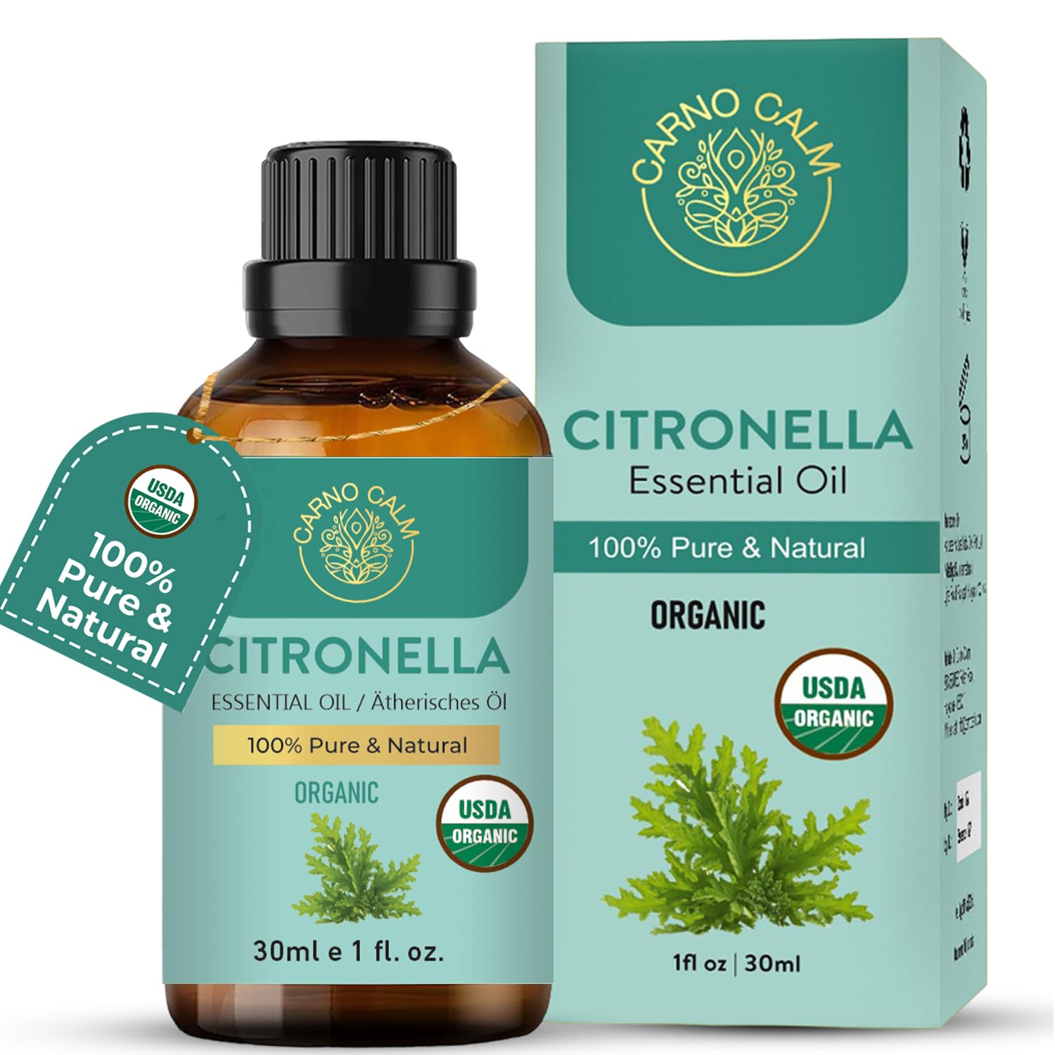 Tea Tree Essential Oil 30ml - 100% Pure & Natural Tea Tree Oil | for Nail Fungus, Hair, Face, Skin & Nails, for Aromatherapy & Diffuser | 1fl oz