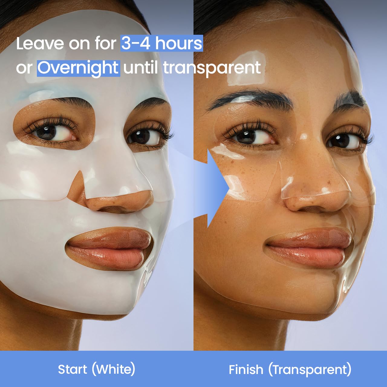 BIODANCE Hydro Cera-nol Real Deep Mask, Hydrating Overnight Hydrogel Face Mask, Moisturizing, Redness Reducing, Quick Soothing, After Sun Care, Sunburn Relief, Korean Skin Care |1.19oz(34g) x4ea Halalzen