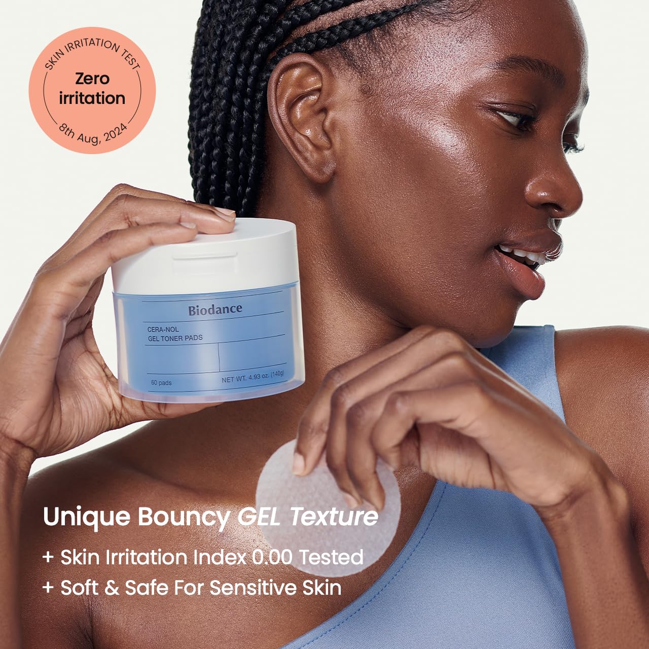 Biodance Collagen Gel Toner Pads, Porenverkleinerer für das Gesicht, verbessert die Elastizität, aufpolsternde Toner-Pads für empfindliche Haut, vorgetränkte Pads, koreanische Hautpflege, Muttertagsgeschenkeㅣ60 Pads