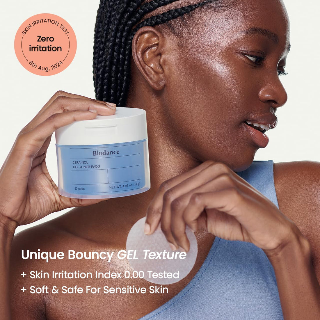 Biodance Collagen Gel Toner Pads, Porenverkleinerer für das Gesicht, verbessert die Elastizität, aufpolsternde Toner-Pads für empfindliche Haut, vorgetränkte Pads, koreanische Hautpflege, Muttertagsgeschenkeㅣ60 Pads