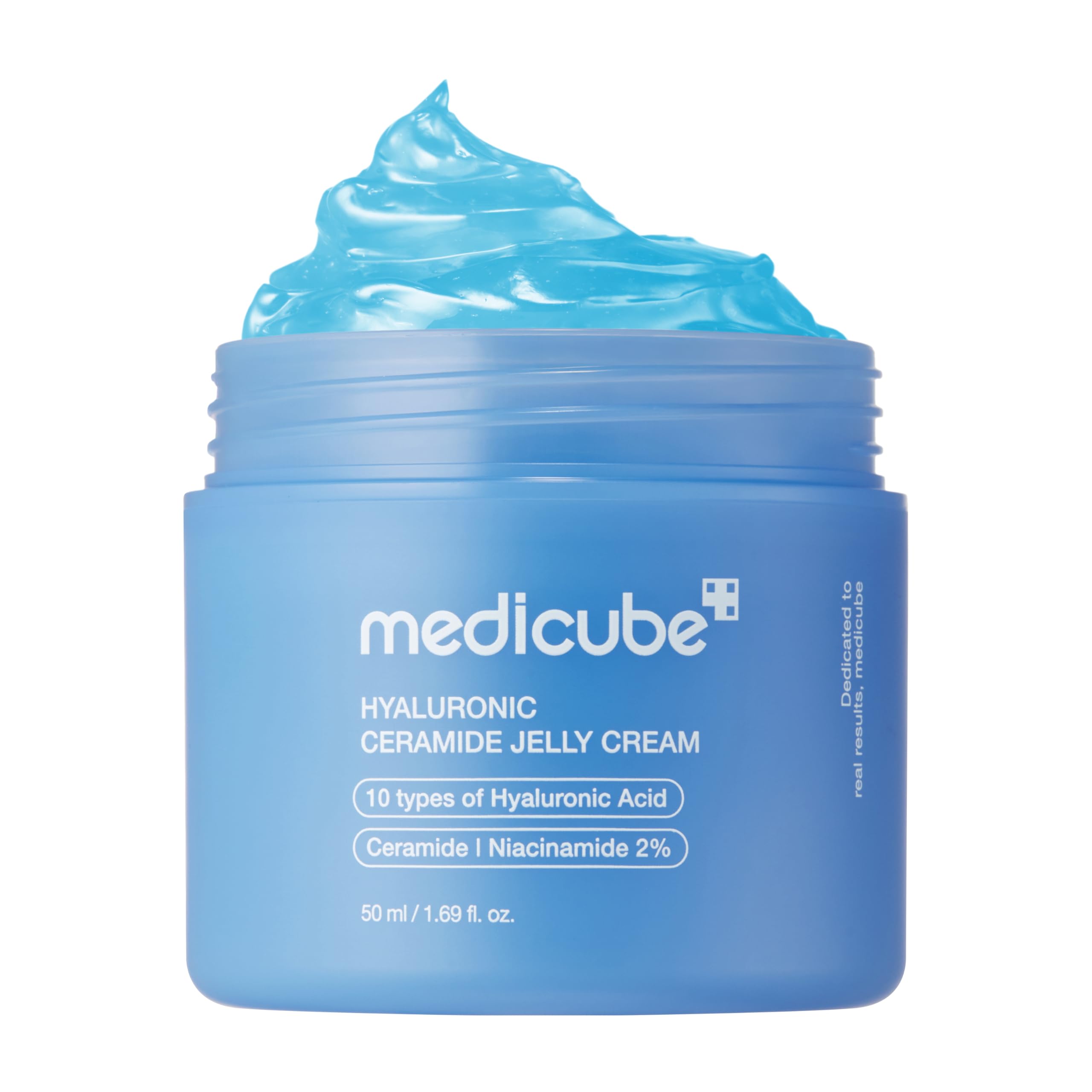 medicube Jelly Cream with Hyaluronic Acid | Daily Moisturizer for All Skin Types | Long-lasting Hydration with Hyaluronic Acid, Ceramides, Multi Peptides | Supports Skin's Natural Barrier | 1.69 fl.oz Halalzen