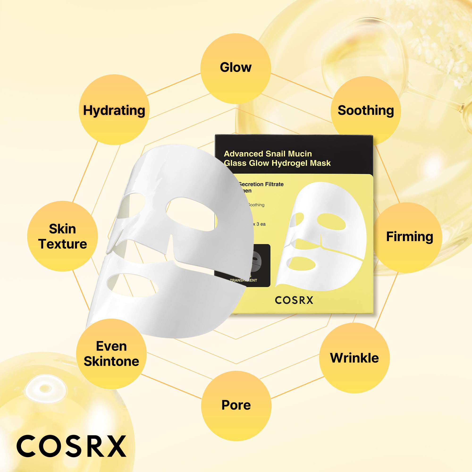 COSRX Advanced Snail 92 All in One Cream Korean Snail Mucin Face Cream & Gel Moisturiser for Dry Sensitive and Anti Aging Skin, Daily Soothing and Moisturising Cream, Korean Skincare 100g