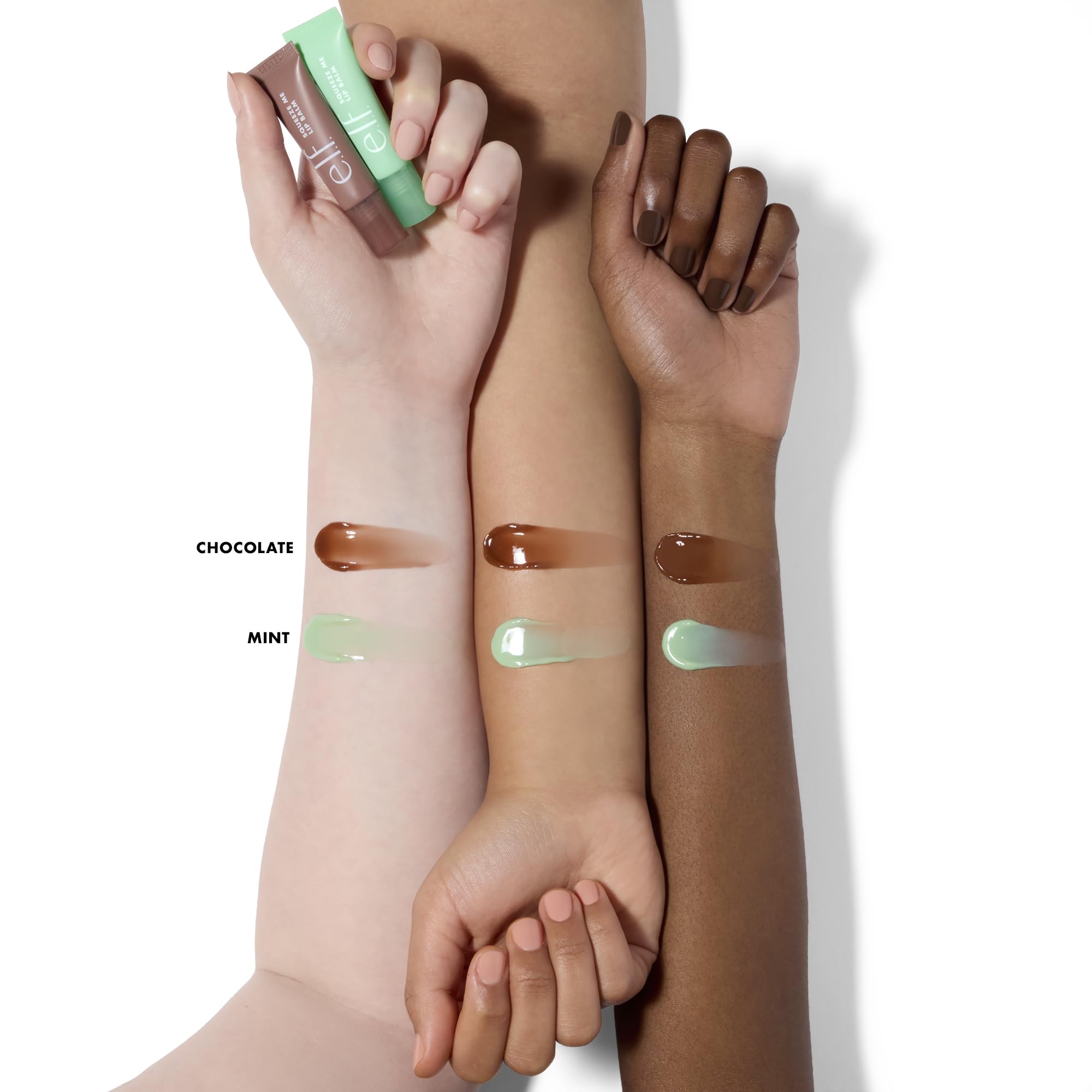 e.l.f. Squeeze Me Lip Balm Duo, Moisturizing Lip Balm for a Sheer Tint of Colour, Infused with Hyaluronic Acid, Vegan & Cruelty-Free, CHERRY/BUBBLEGUM Halalzen