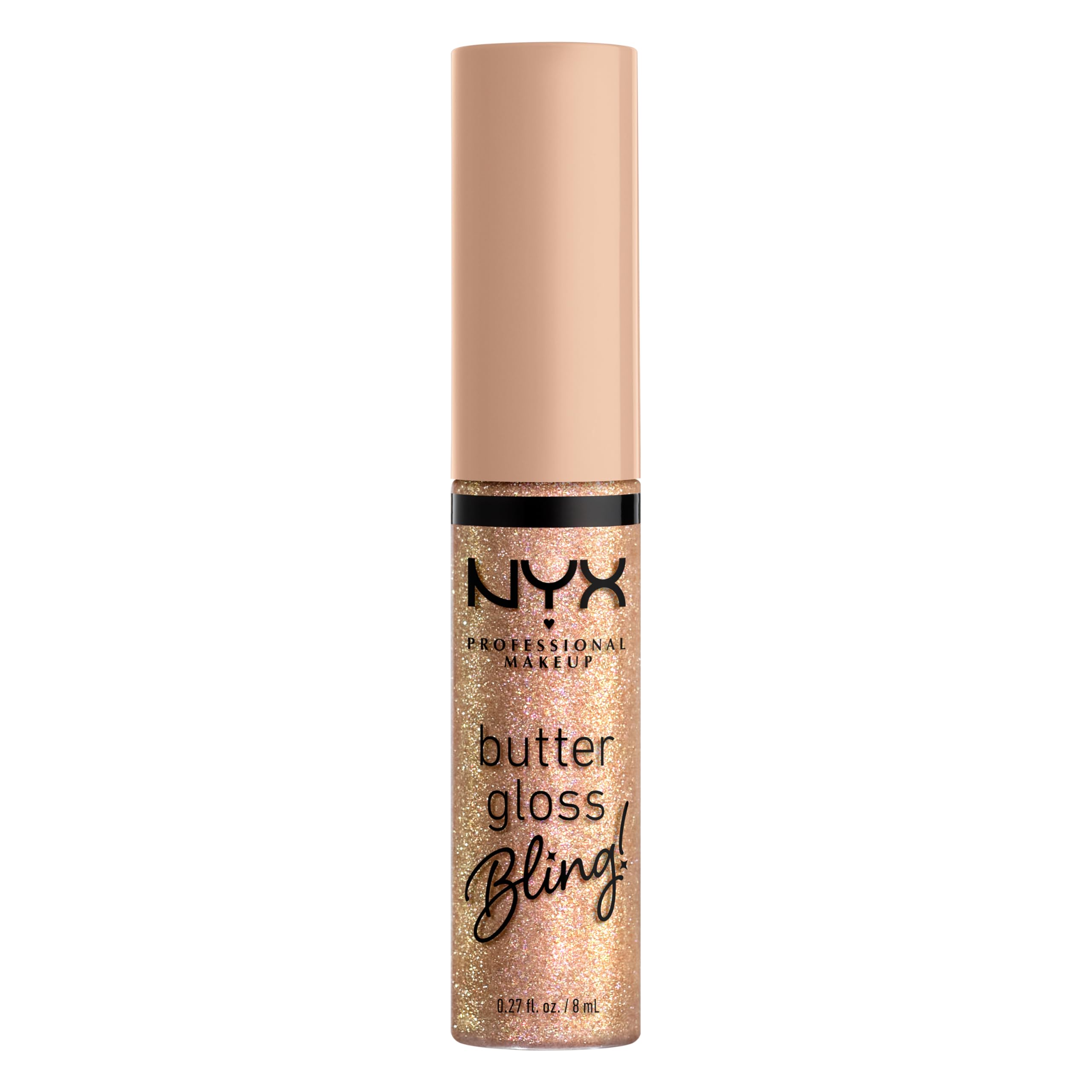 NYX PROFESSIONAL MAKEUP Butter Gloss, Non-Sticky Lip Gloss - Madeleine (Mid-Tone Nude)