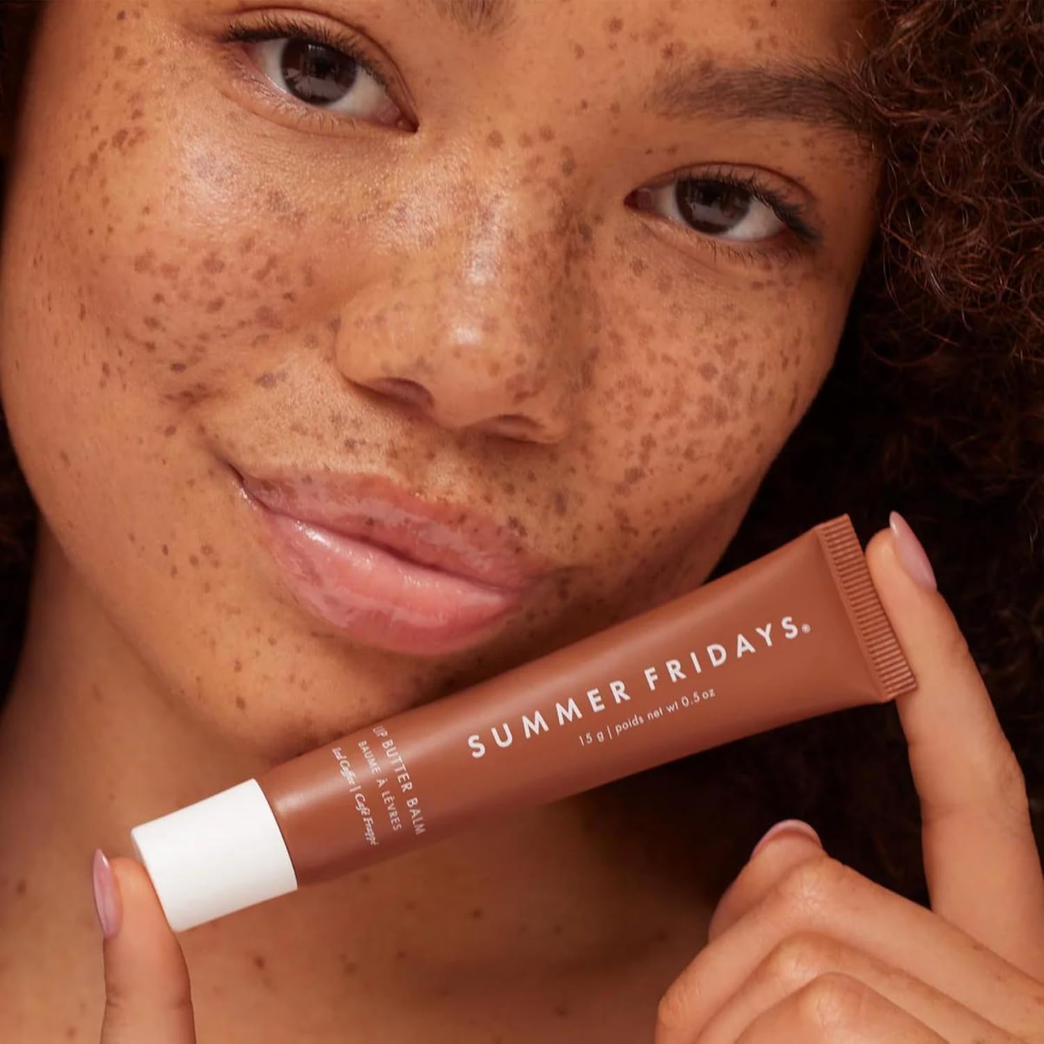 Summer Fridays Tinted Lip Butter Balm - Conditioning Vegan Lip Balm for Instant Moisture, Shine & Hydration - Sheer-Tinted, Soothing Skincare - Pink Sugar (.5 Oz)