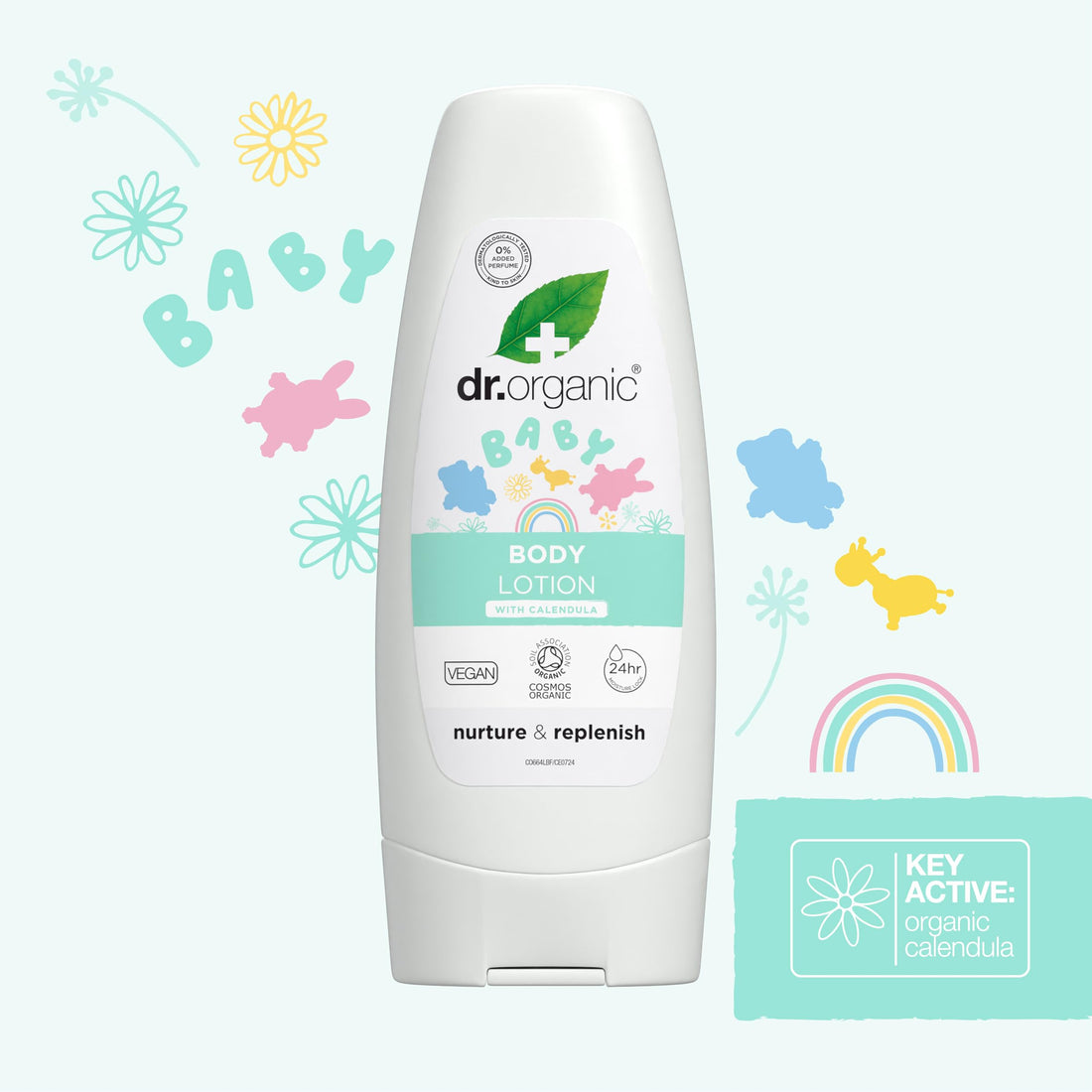 Dr Organic Calendula Baby Lotion, Fragrance Free, Skin Soothing, Sensitive Skin, Natural, Vegan, Cruelty-Free, Paraben & SLS-Free, Organic, 200ml Halalzen