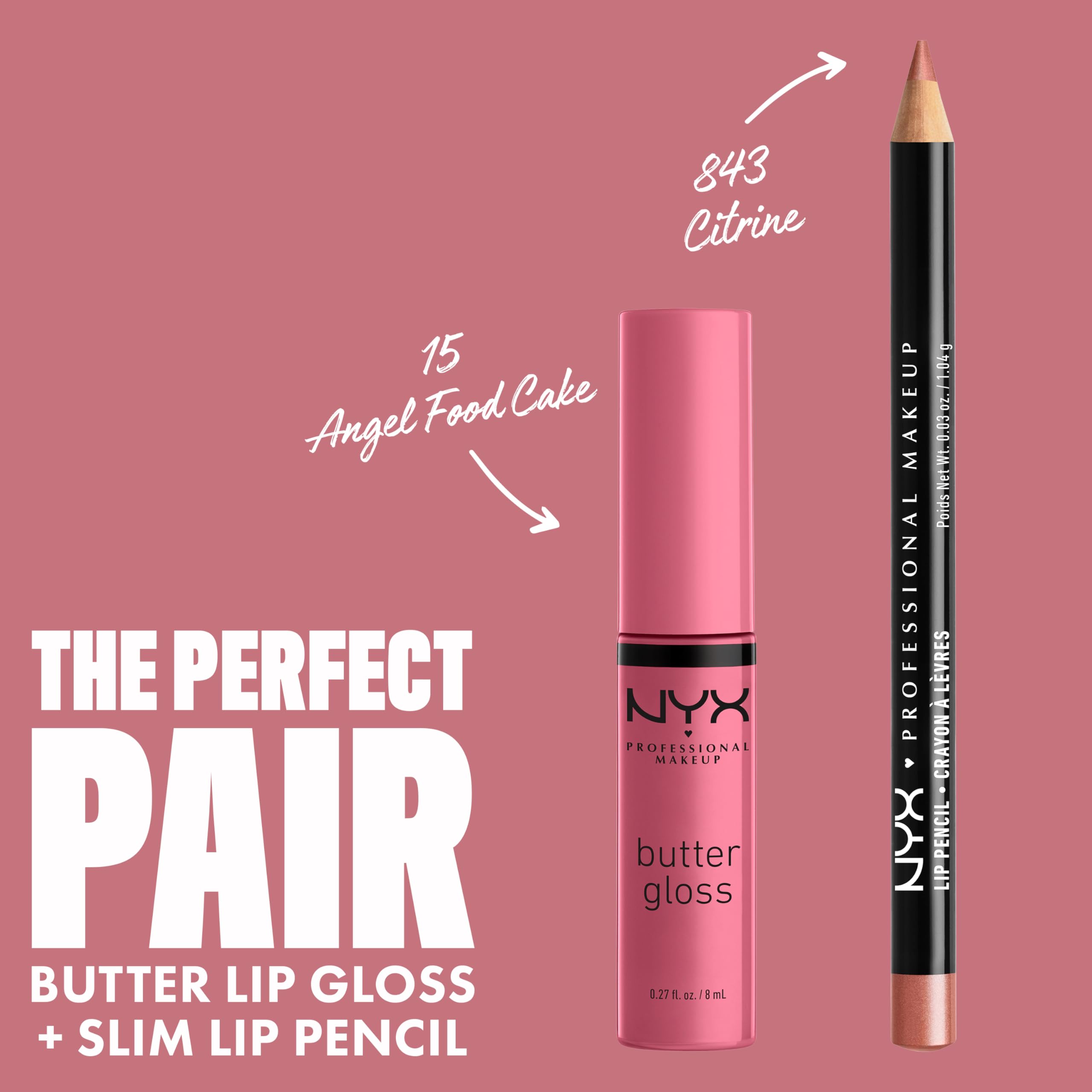 NYX PROFESSIONAL MAKEUP Butter Gloss, Non-Sticky Lip Gloss - Madeleine (Mid-Tone Nude)