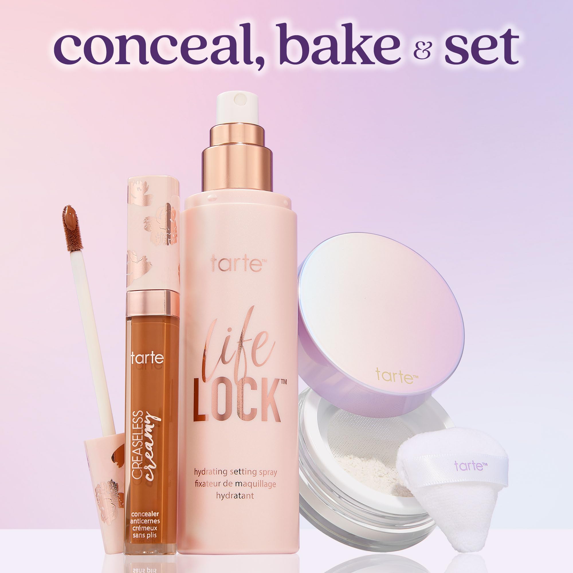 tarte Life Lock Hydrating Setting Spray – 10-in-1 Weightless Mist with Hyaluronic Acid to Hydrate & Lock Long-Lasting Makeup, Waterproof, Sweatproof & Transfer-Resistant, Vegan & Cruelty Free