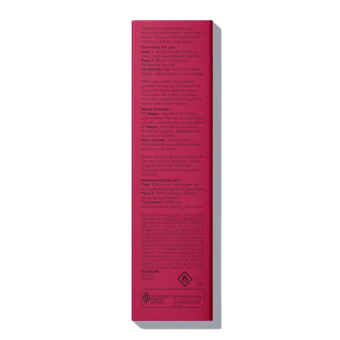 Revlon Liquid Lipstick with Clear Lip Gloss, ColorStay Overtime Lipcolor, Dual Ended with Vitamin E, 370 Everlasting Rum, 0.07 Fl Oz