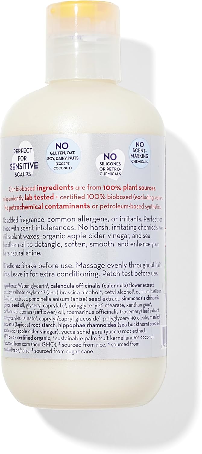 California Baby Super Sensitive Hair Conditioner | 100% Plant-Based | Fragrance Free Conditioner | Rinse-out or Leave in Conditioner | 251 mL / 8.5 oz Halalzen
