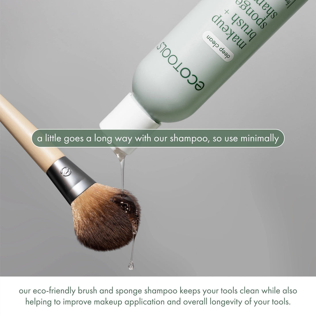 EcoTools Makeup Brush and Sponge Shampoo, Removes Makeup, Dirt, & Impurities From Makeup Brushes & Makeup Blending Sponges, Fragrance-Free, Vegan, & Cruelty-Free, 6 fl.oz./ 177 ml, 1 Count Halalzen