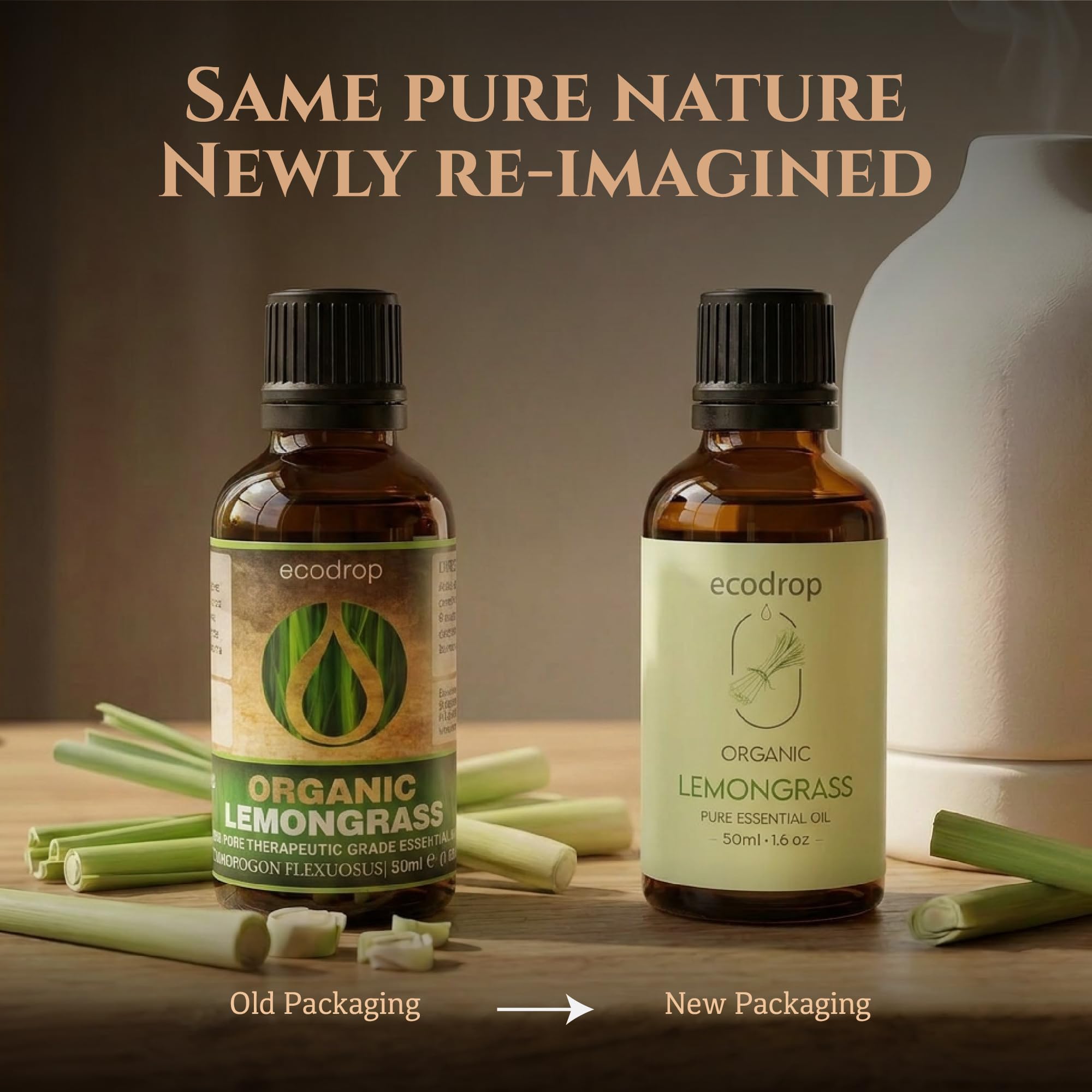 Ecodrop Tea Tree Essential Oil, 10 ml | 100% Pure Organic Steam-Distilled | Melaleuca Alternifolia | Aromatherapy, Diffuser, Massage, Bath, Soap & Candle Making | Australian Fresh Aroma