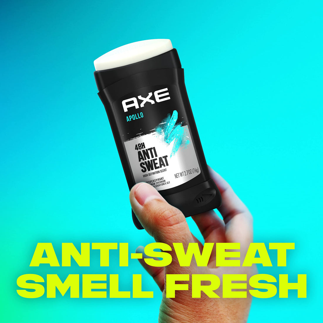 AXE Apollo Antitranspirant Deodorant Stick für Männer Salbei & Zedernholz, 48 Stunden Anti-Schweiß Herren Deodorant, 76 g (4er Pack)