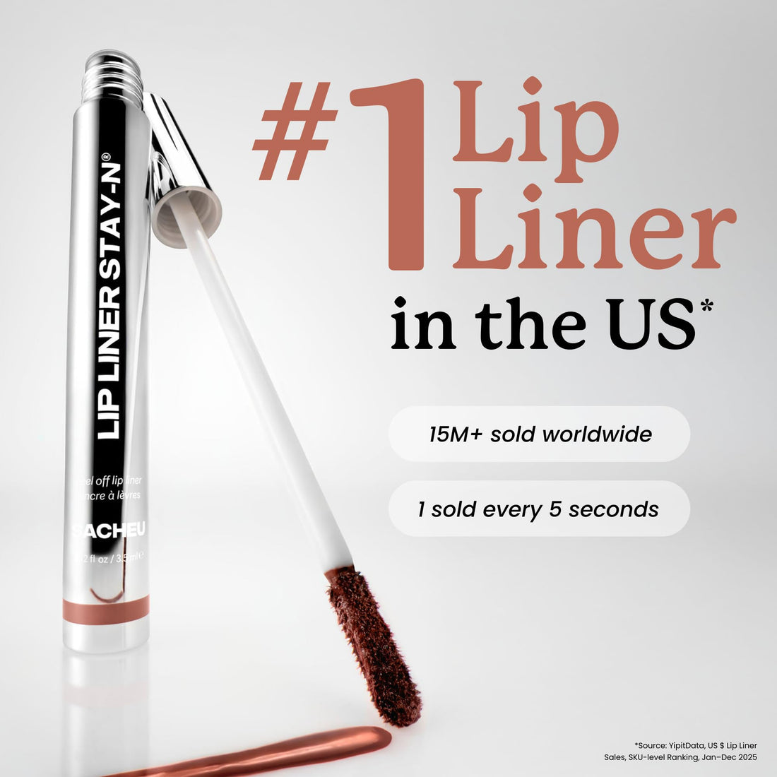 Sacheu Lip Liner STAY-N Peel Off Lip Stain - Long Lasting Waterproof Lip Tint with Hyaluronic Acid & Vitamin E – Transfer Proof Matte Finish, Vegan & Cruelty-Free (Deep Bundle) Halalzen