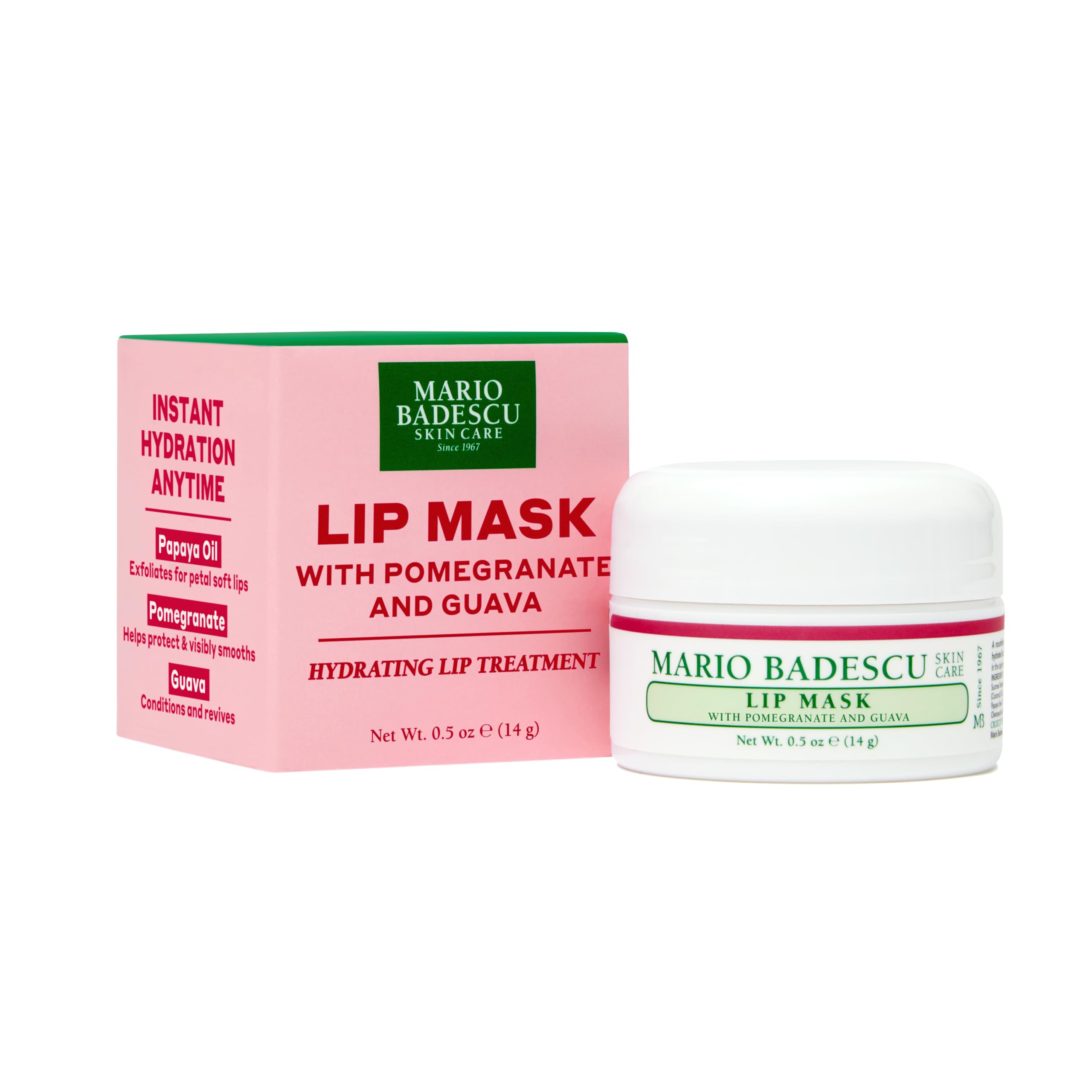 Mario Badescu Lip Mask, Overnight Lip Treatment Enriched With Skin Softening Coconut Oil and Hydrating Shea Butter Halalzen