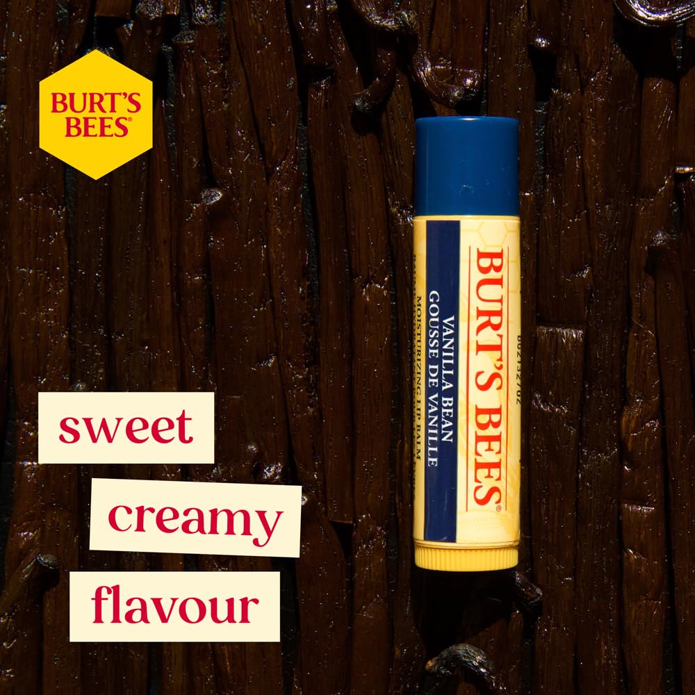 Burt’s Bees Lip Balm Gift Set, Cinnamon Apple Crisp, Vanilla Bean, Peppermint, Lip Balm Multipack, 100% Natural Origin, 3x4.25g Halalzen
