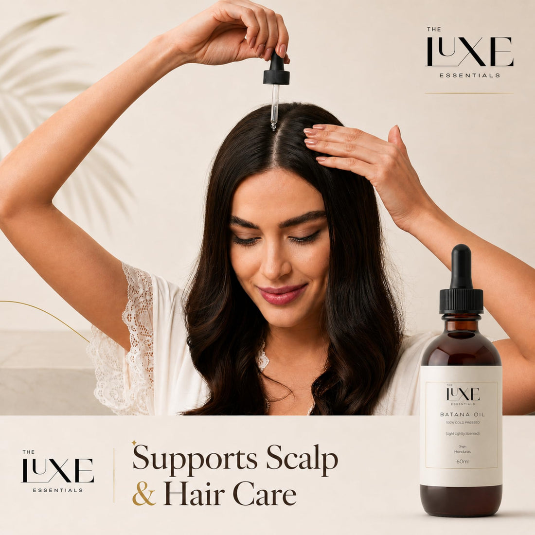 Cold Pressed Batana Oil for Hair Growth | Pure & Unrefined Natural Hair Oil, Beard & Skin Oil | Lightweight, Fast-Absorbing Moisturiser | Raw, Organic & Ethically Sourced (60 ML, Light Scented)