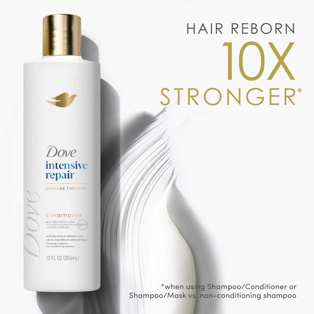 Dove Conditioner Intensive Repair for Damaged Hair with Bio-Protein Care Technology and Amino Serum 28 Fl Oz Halalzen
