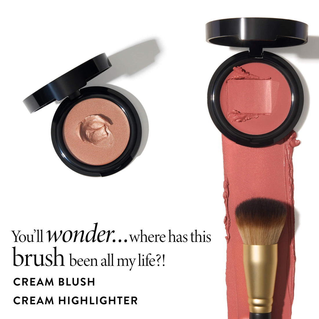 LAURA GELLER NEW YORK Retractable Black Kabuki Brush for Liquid, Cream and Powder Face Makeup With Aluminum Handle Halalzen