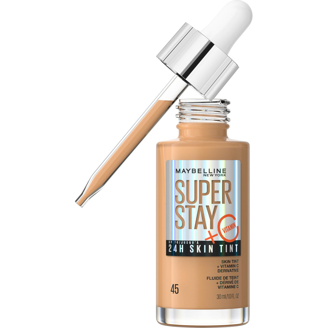 Maybelline Super Stay Skin Tint Foundation, With Vitamin C*, Brighten and Glow Serum Foundation with Long-Lasting, Buildable Coverage, Up to 24H Wear, Vegan Formula, Shade 06 Halalzen
