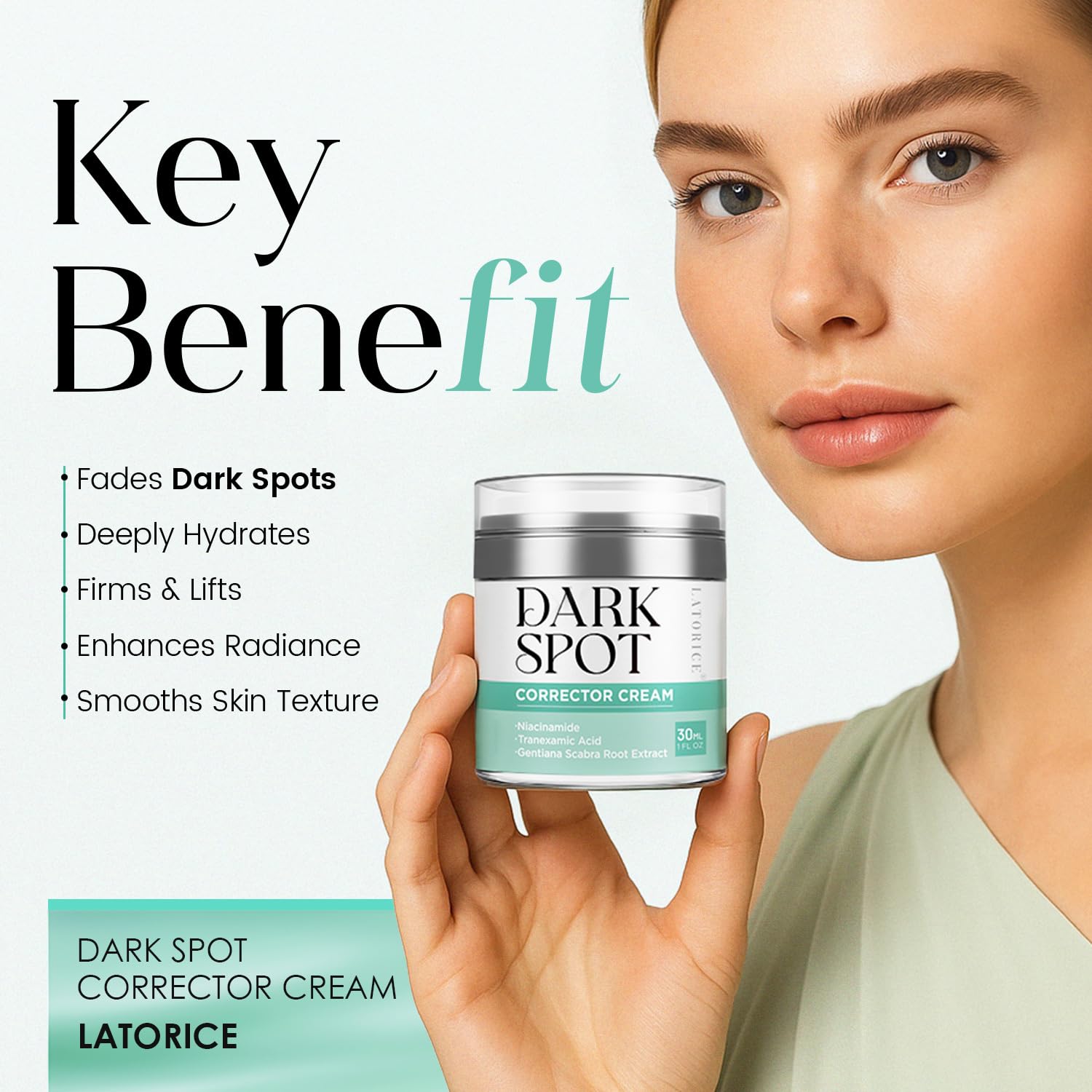 Dark Spot Remover for Face & Body: Dark Spot Corrector Cream for Sun Spot Melasma Freckles - Natural Ingredient Enriching Skin Care For women and men (50g) Halalzen