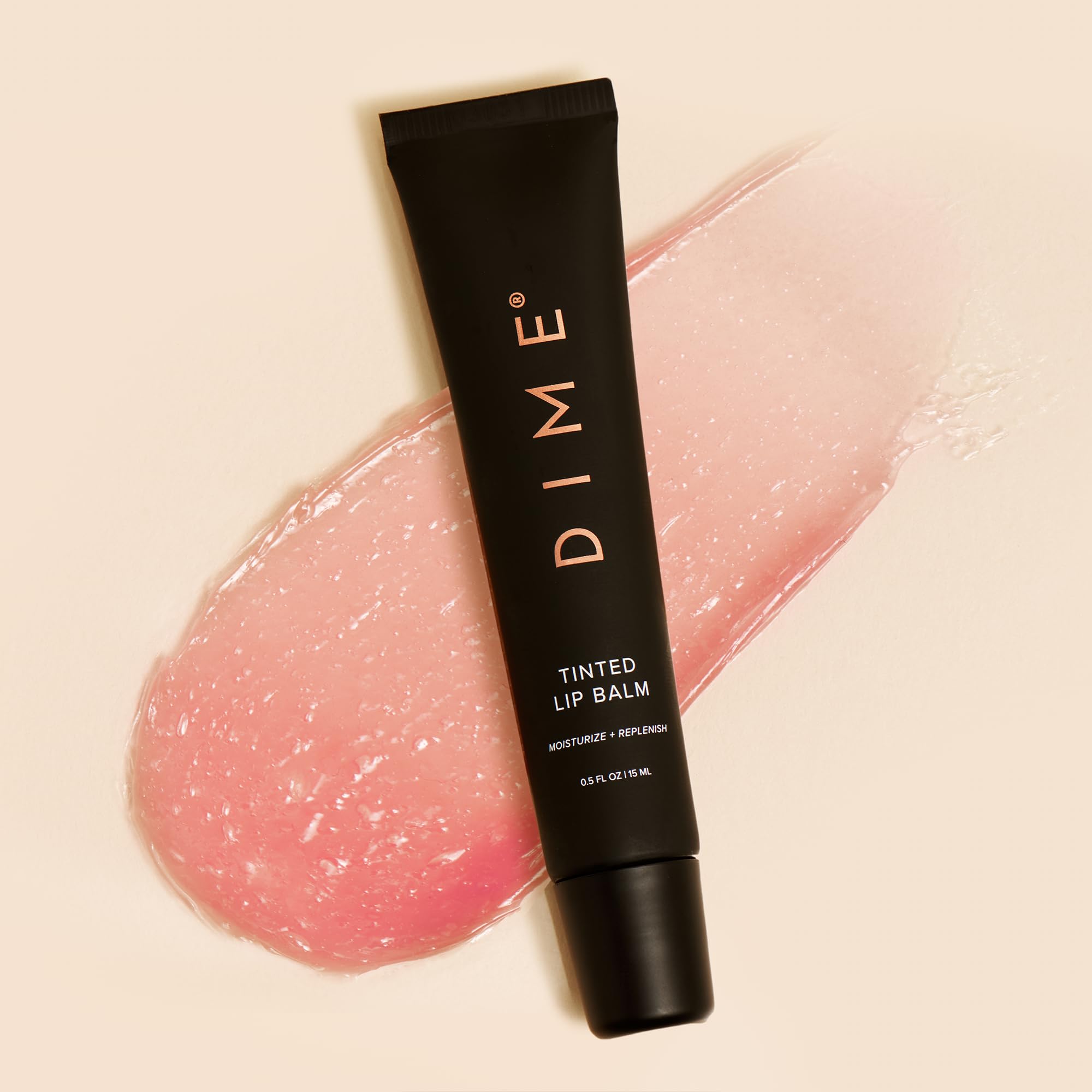 DIME Beauty Fresh Air Lip Balm - Glossy Hydrating Lip Treatment with Shea Butter, Anti-Aging Lip Care, Lip Moisturizer, Vegan, Cruelty-Free, 0.5 oz / 15 ml Halalzen