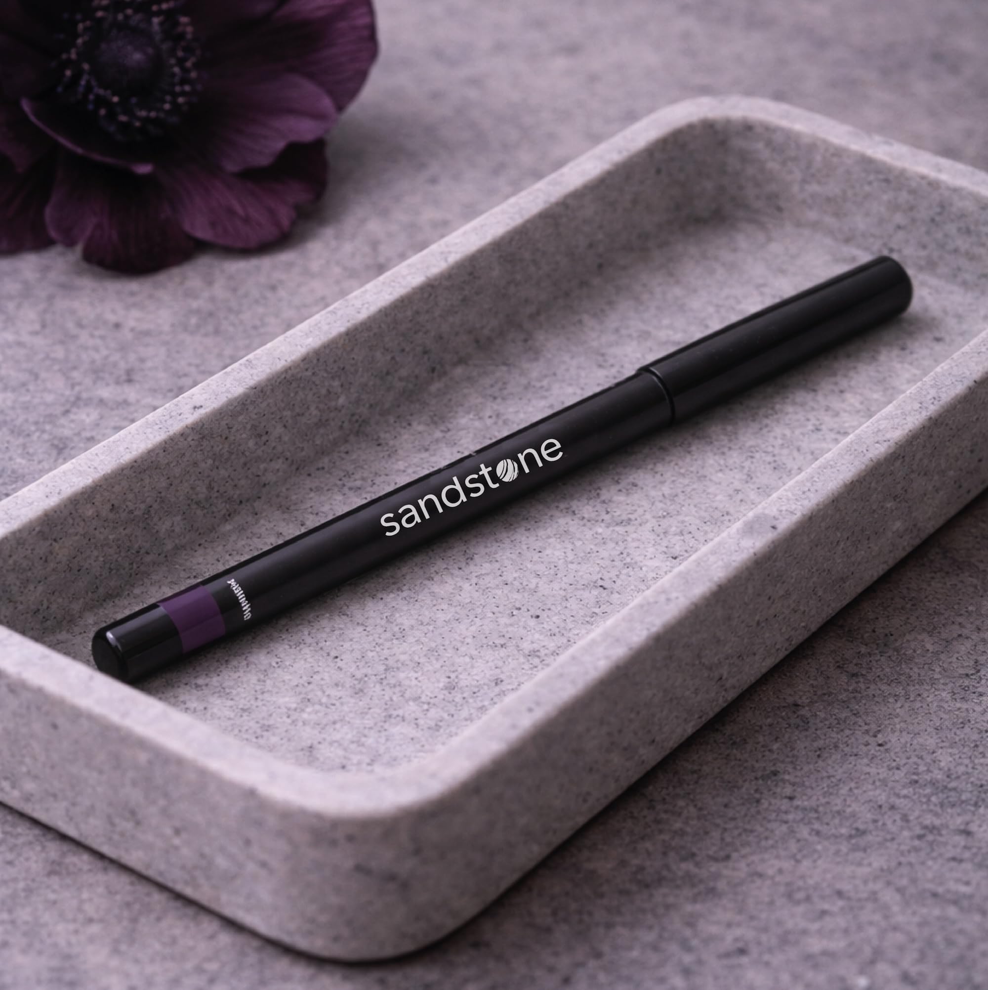 Sandstone Scandinavia Waterproof Eyeliner Pencil - Long-Lasting Gel Eye Liner for Sensitive Eyes - Hypoallergenic & Smudge-Proof - Fragrance-Free, Vegan & Allergy Tested (Black) Halalzen