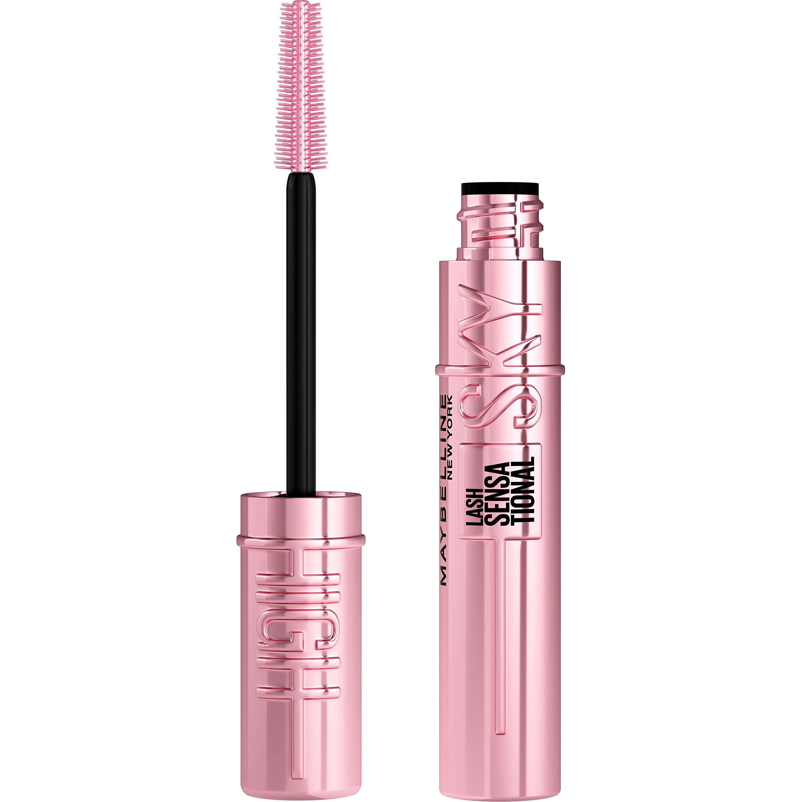 Maybelline New York Lash Sensational Sky High Mascara, Volumising & Lengthening Mascara, Washable Flake-Free Formula Infused with Bamboo Extract & Fibres, 7 ml, Shade: Brown Halalzen