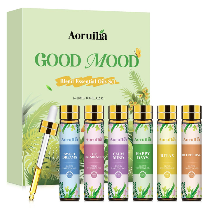 Clean Essential Oils Set 6 x 10ml, Laundry Fragrance Oils for Diffusers, Soap Making - Eucalyptus & Cotton, Bergamot Black Tea, Cardamom & Cedar, Baby Powder, Clean Breeze, Fresh Linen