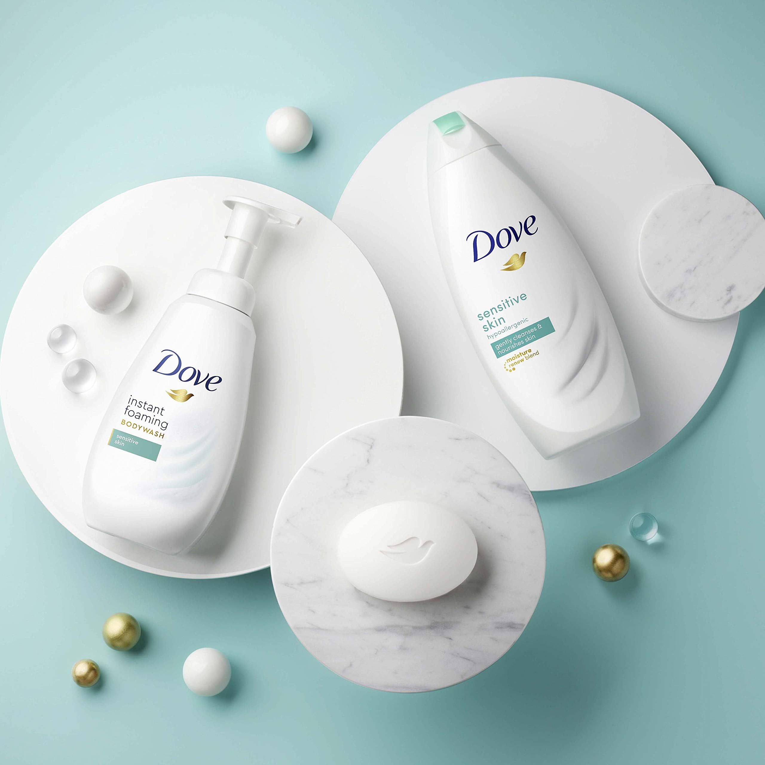 Dove Beauty Bar Soap Antibacterial Care 6 Count For Clean, Moisturized Skin, Removes Bacteria 3.75 oz