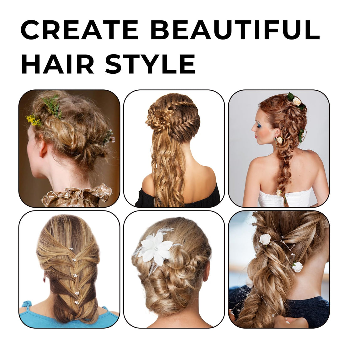 3pcs Topsy Tail Hair Tool, Hair Looping Tool Hair Braiding Tool with Rat Tail Comb, Tail French Braid Loop Tool, Fast Hair Styling Accessories, Hair Braiding Tool for Making Hair Style Halalzen