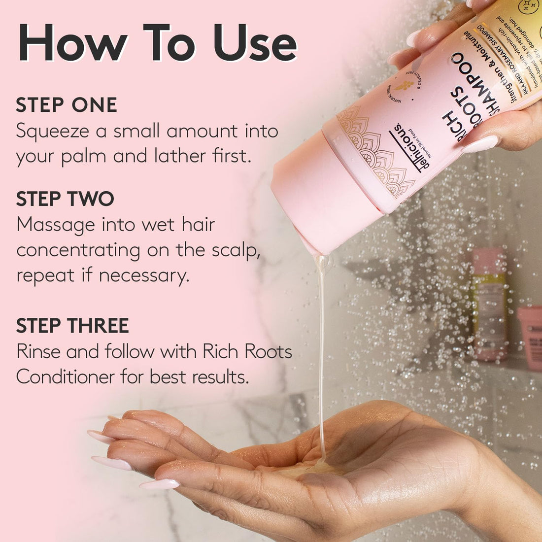 Delhicious Amla Hair Oil & Rosemary Oil Conditioner for Hair Growth - Rich Roots Vegan Conditioner for Thinning Hair, Damaged Hair, Dry Scalp - Shea Butter & Argan Oil - Ayurveda, Sulphate Free, 250ml