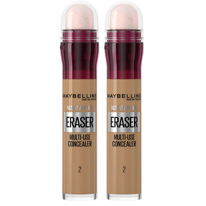 Maybelline Instant Anti-Age Eraser Eye Concealer for Face, Dark Circles, Blemish & Fine Lines Concealer, Full Coverage, Dermatologist Tested, Suitable for Sensitive Skin, Shade: 00 Ivory Halalzen