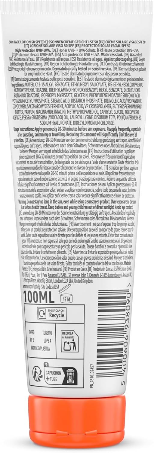 By Amazon Face Sun Lotion 50SPF 100ml