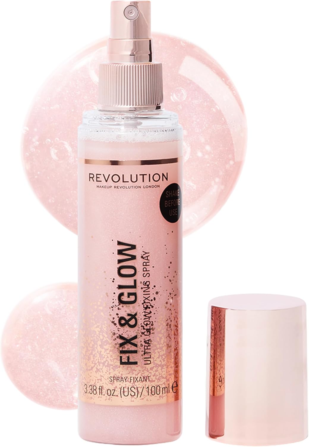 Revolution Beauty Fix & Glow Fixing Spray, Illuminating & Hydrating, Vegan & Cruelty-Free, 100ml Halalzen