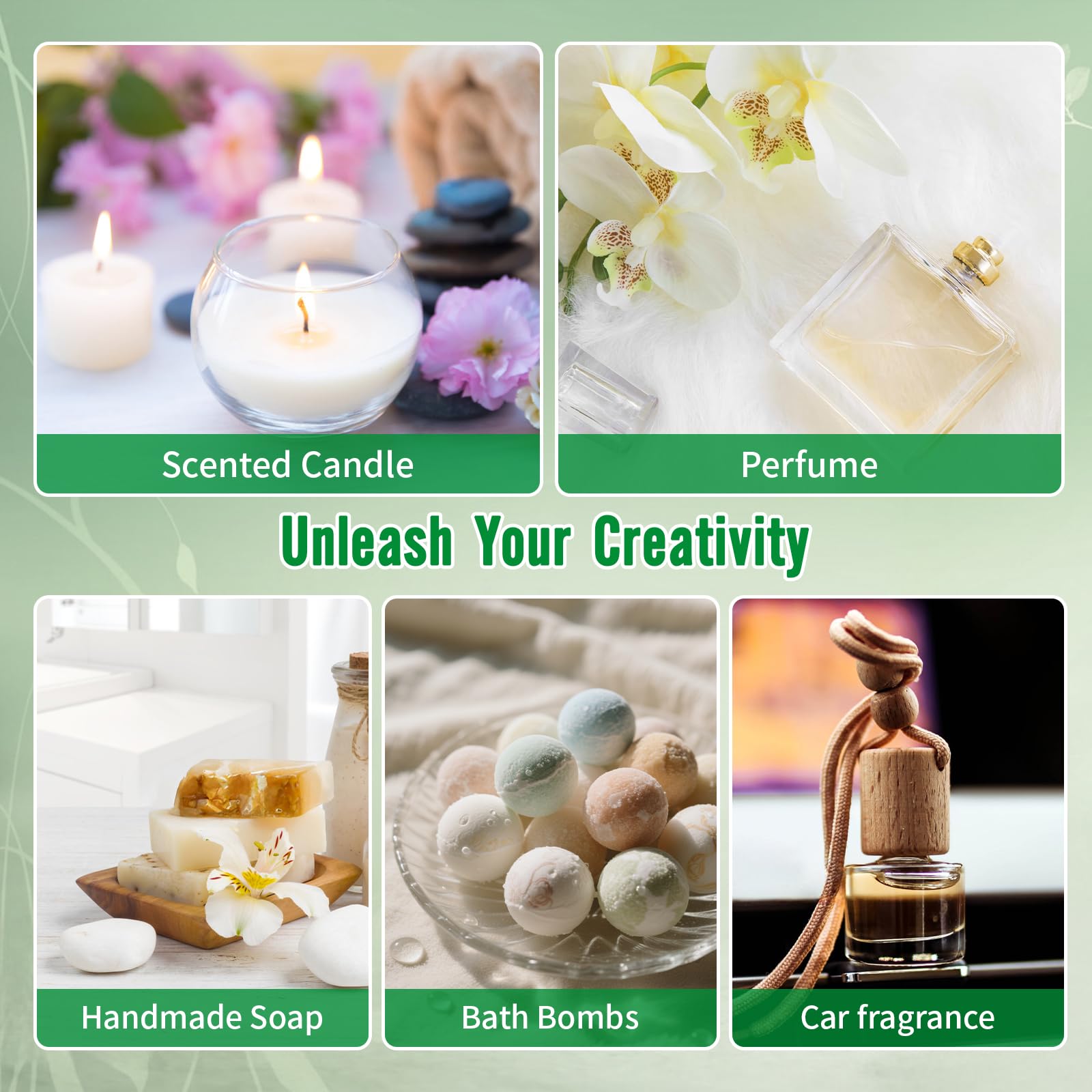 Clean Essential Oils Set 6 x 10ml, Laundry Fragrance Oils for Diffusers, Soap Making - Eucalyptus & Cotton, Bergamot Black Tea, Cardamom & Cedar, Baby Powder, Clean Breeze, Fresh Linen