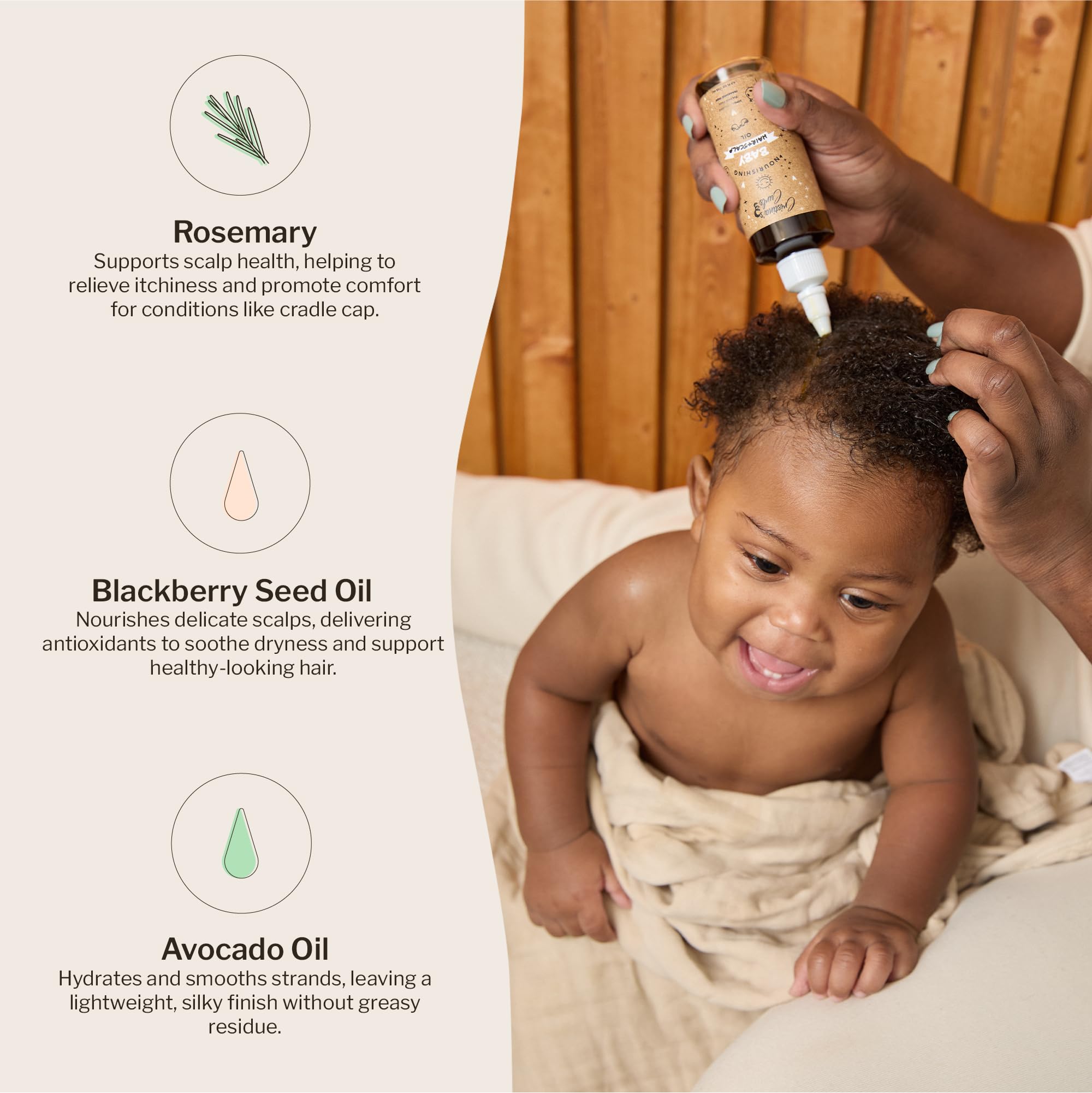 Cristina's Curls Nourishing Baby Wash Day Hair Bundle – Gentle Shampoo + Lightweight Scalp Oil Halalzen