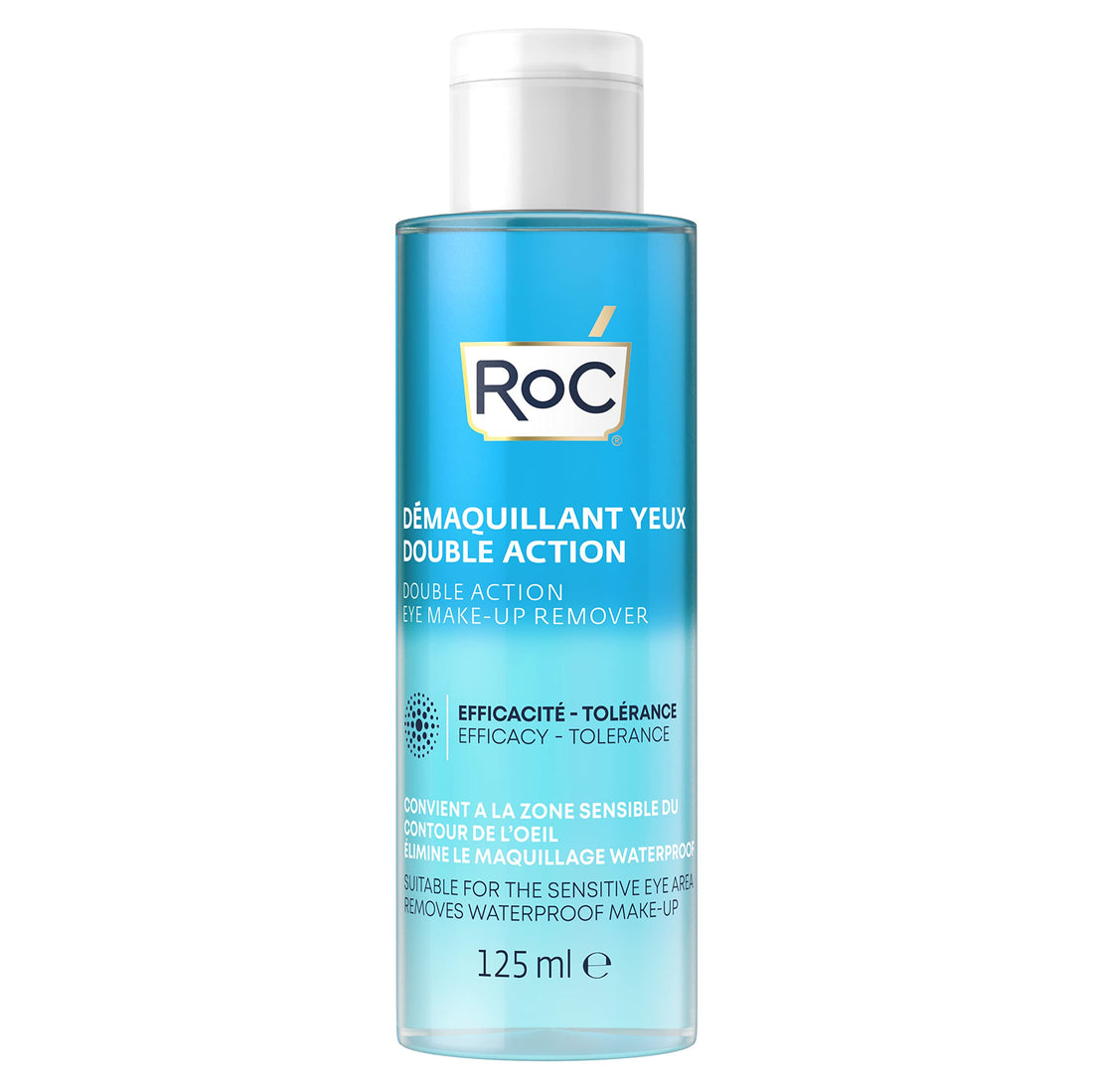 ROC - 3-in-1 Milk Makeup Remover - Effective Makeup Removal - 24-Hour Moisturising Remover - Removes Waterproof Makeup - Skin Toning Solution - Glycerin & Panthenol - All Skin Types - 400 ml Halalzen
