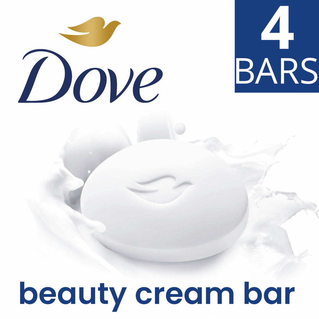Dove Original Beauty Bar Soap with ¼ Moisturising Cream for Softer, Smoother, Healthier-Looking Skin 4x 90 g Halalzen