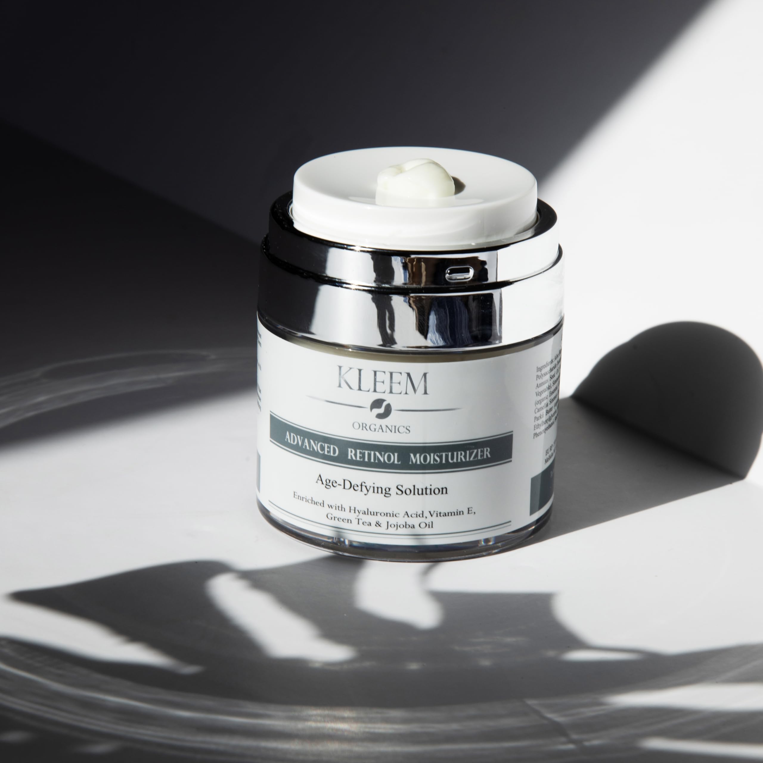 Kleem Retinol Night Cream – Anti Wrinkle Face Cream with Hyaluronic Acid & Panthenol – Anti Aging Cream for Fine Lines, Dark Spots & Uneven Skin Tone – Gentle Formula, 50ml