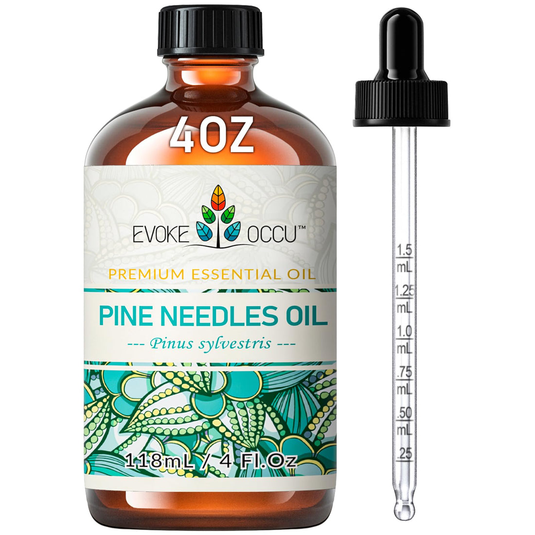 EVOKE OCCU Jasmine Essential Oil 118ml, Pure Jasmine Oil for Aromatherapy Diffuser Candle Soap Making- 4 FL Oz