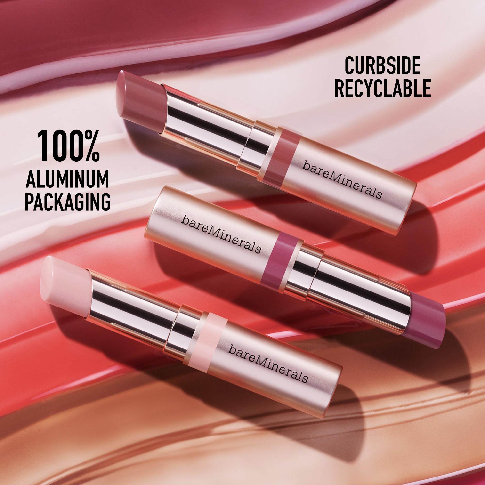 bareMinerals Dewy Lip Gloss-Balm - Hydrating Lip Gloss + Tinted Lip Balm Hybrid, Shine Finish + 24HR Hydration, For Soft + Smooth Lips, Non-Sticky, Vegan Halalzen