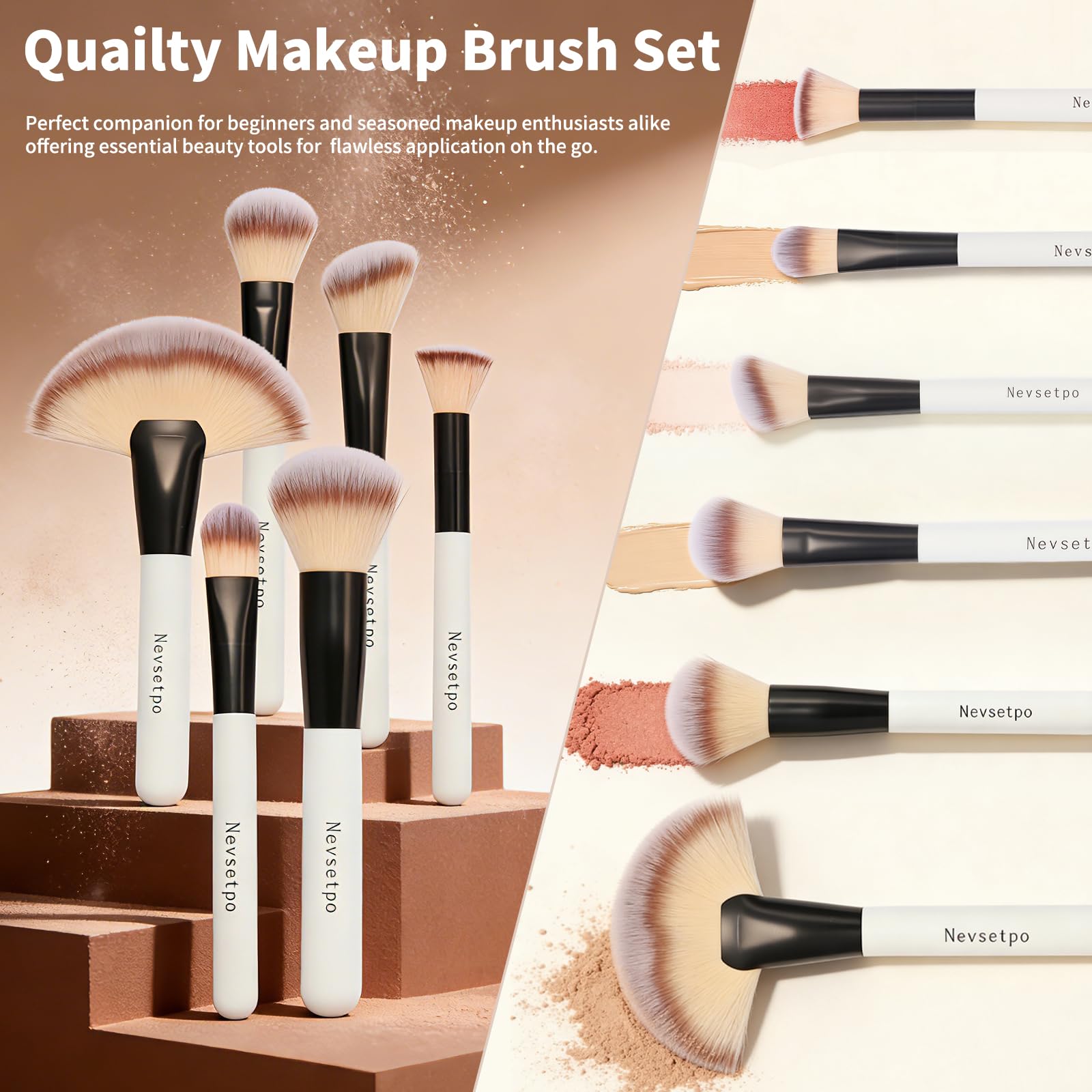 Makeup Brushes, Quality Make Up Brushes 28Pcs Makeup Brushes Set Professional & Beginner Make-up Sets & Case, Brushes & Sponges,Travel-Friendly Roll-up Beauty Gift Sets for Women, GREEN Halalzen