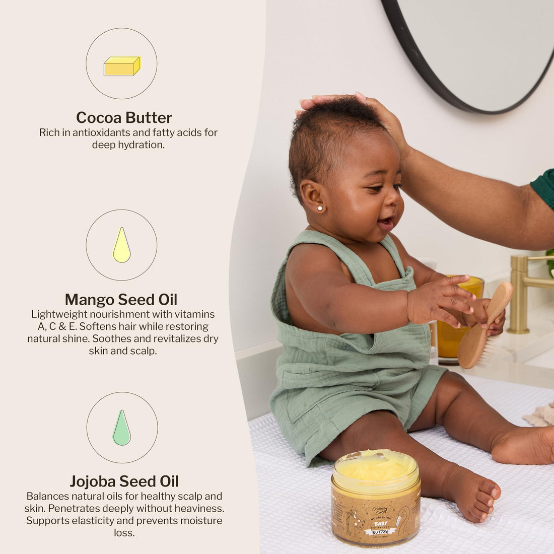 Cristina's Curls Nourishing Baby Wash Day Hair Bundle – Gentle Shampoo + Lightweight Scalp Oil Halalzen