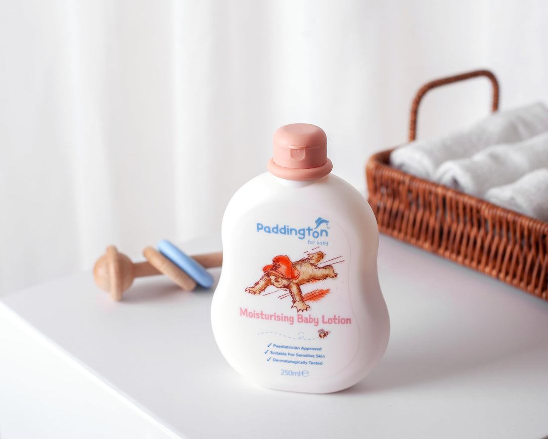 Paddington Bear Moisturising Baby Lotion 250ml – Gentle Baby Moisturiser for Newborns & Sensitive Skin – Paediatrician Approved, Dermatologically Tested, 97% Naturally Derived Ingredients Halalzen