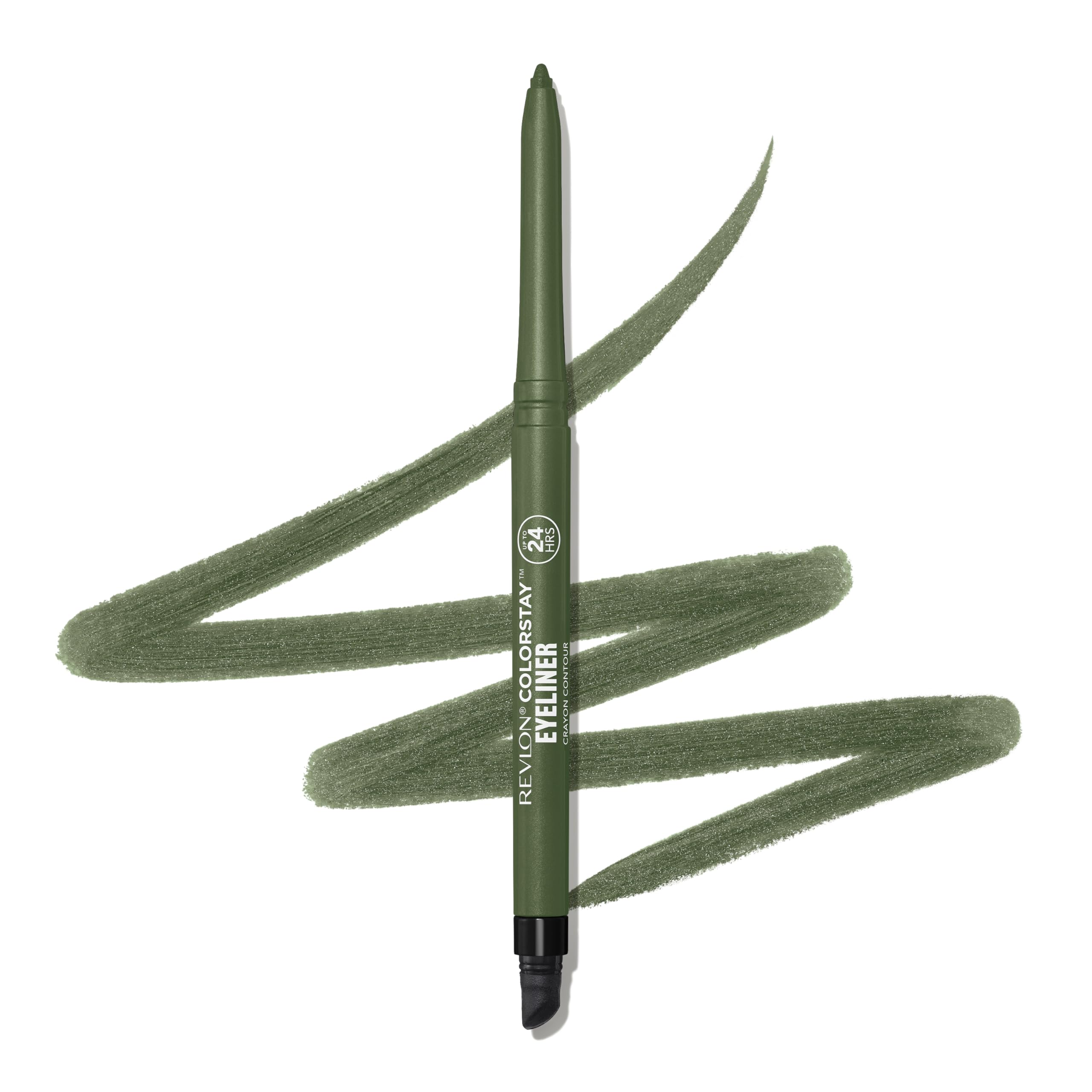 Revlon ColorStay Pencil Waterproof Eyeliner, Smudge-Proof, Eye Makeup with Built-In Sharpener, 201 Black, 2 pack