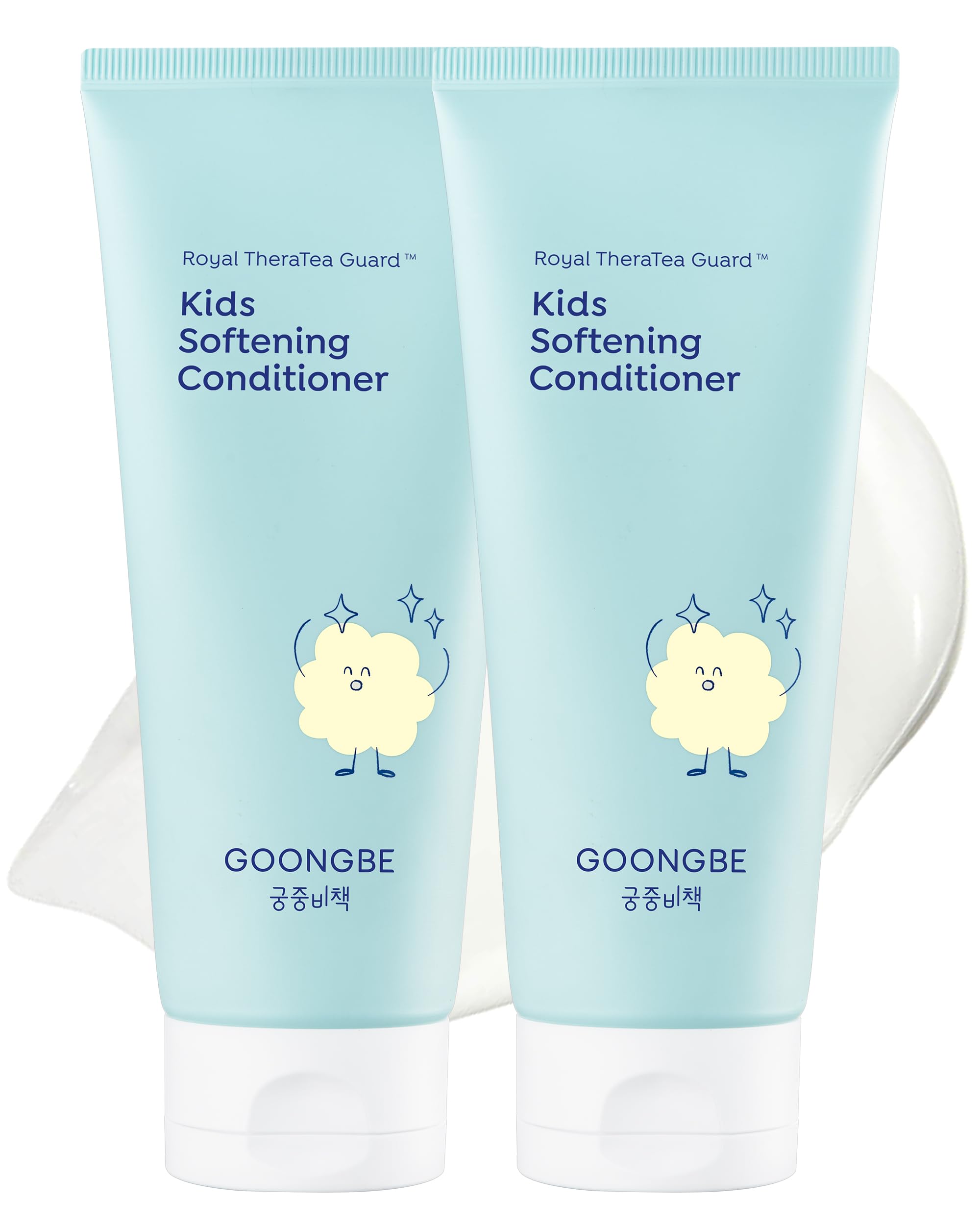 GOONGBE Kids Detangling Conditioner – Silicone-Free Softening for Frizzy Tangle-Prone Hair – Lightweight Non-Greasy with Triple Oil Complex (Macadamia, Sunflower, Oat), Allergen-Free 6.76 fl oz Halalzen
