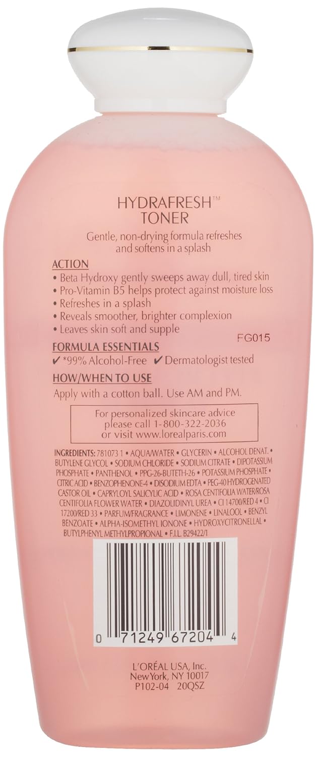 L'Oreal Paris Skincare Hydrafresh Facial Toner, 8.5 oz.